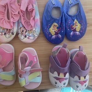 Disney Kids Slippers - Pink and Blue